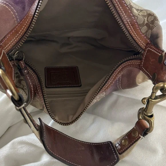 Vintage Coach Y2K Patchwork Shoulder Bag - Picture 11 of 13